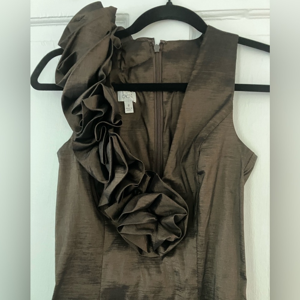 Caché Chocolate Brown Formals Cocktail Dress